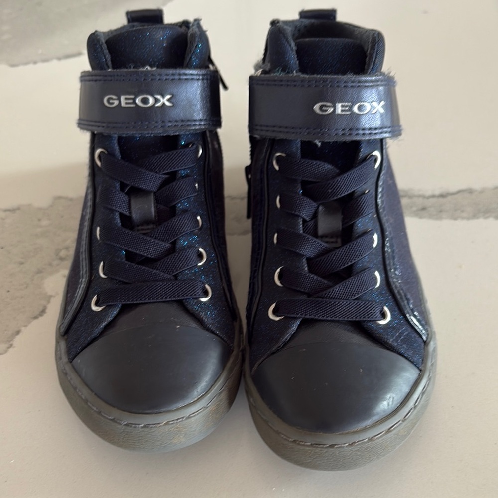 Geox Kids' Dark Blue High-Top Sneakers